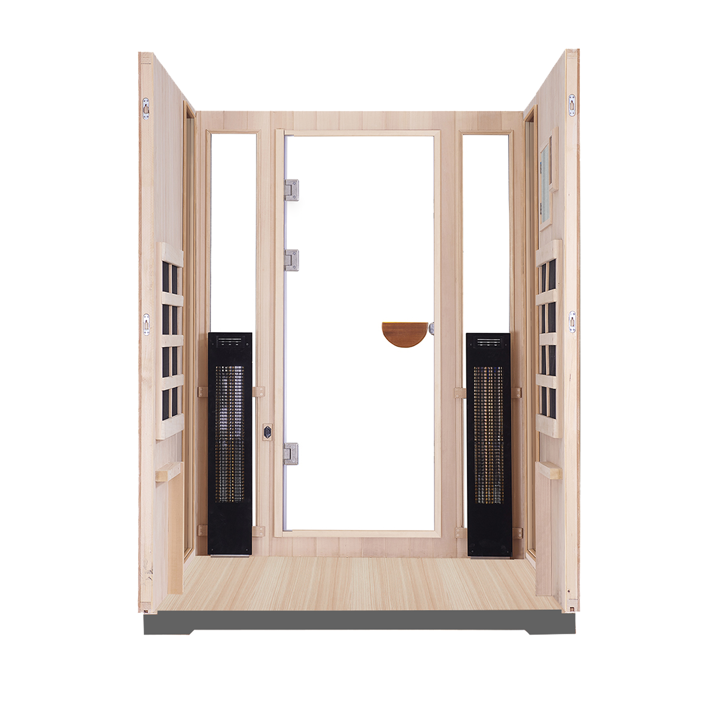Sanctuary Outdoor 2 Person Sauna | Okoume | UK Plug
