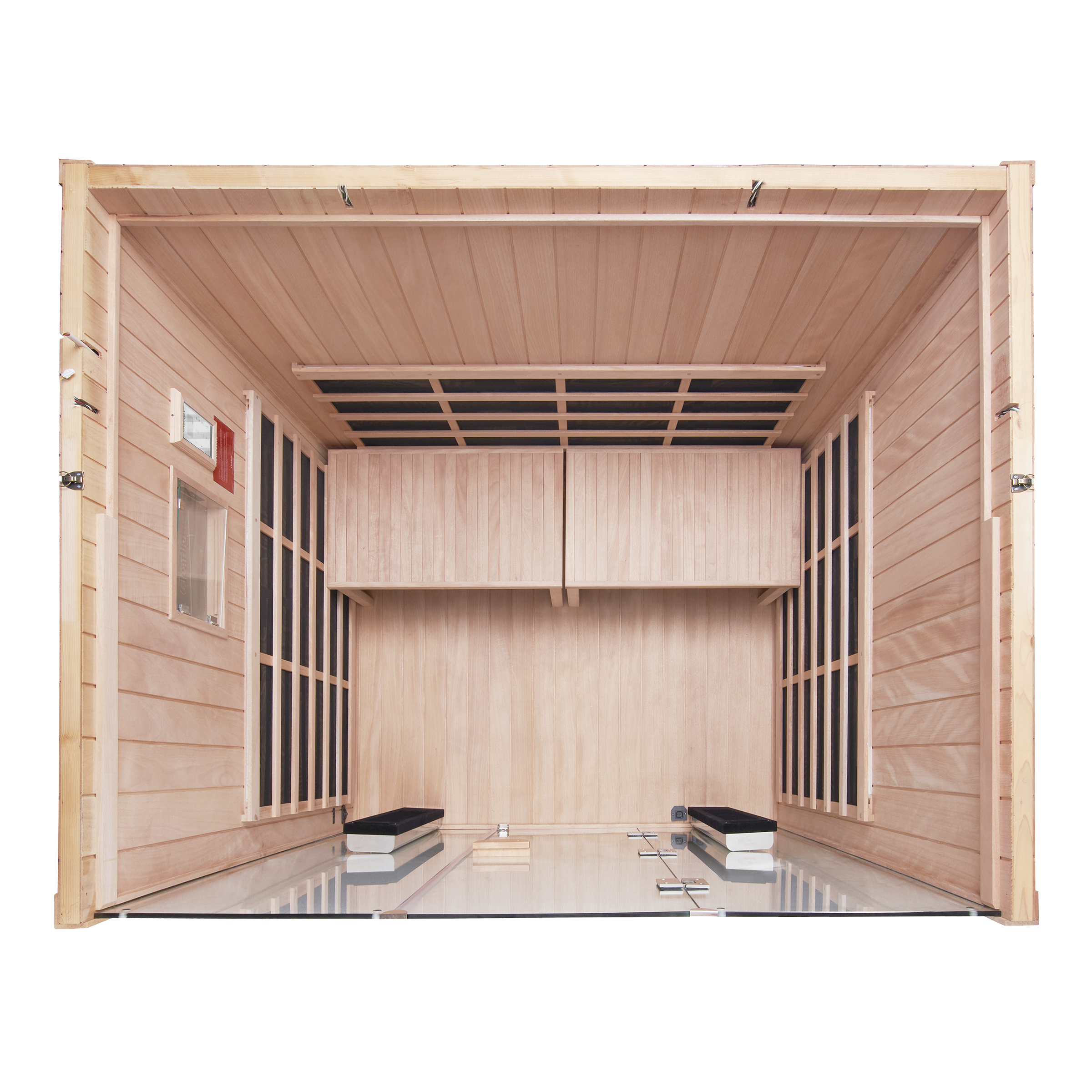 Sanctuary Yoga 4 Person Sauna | Okoume Pro | UK Plug