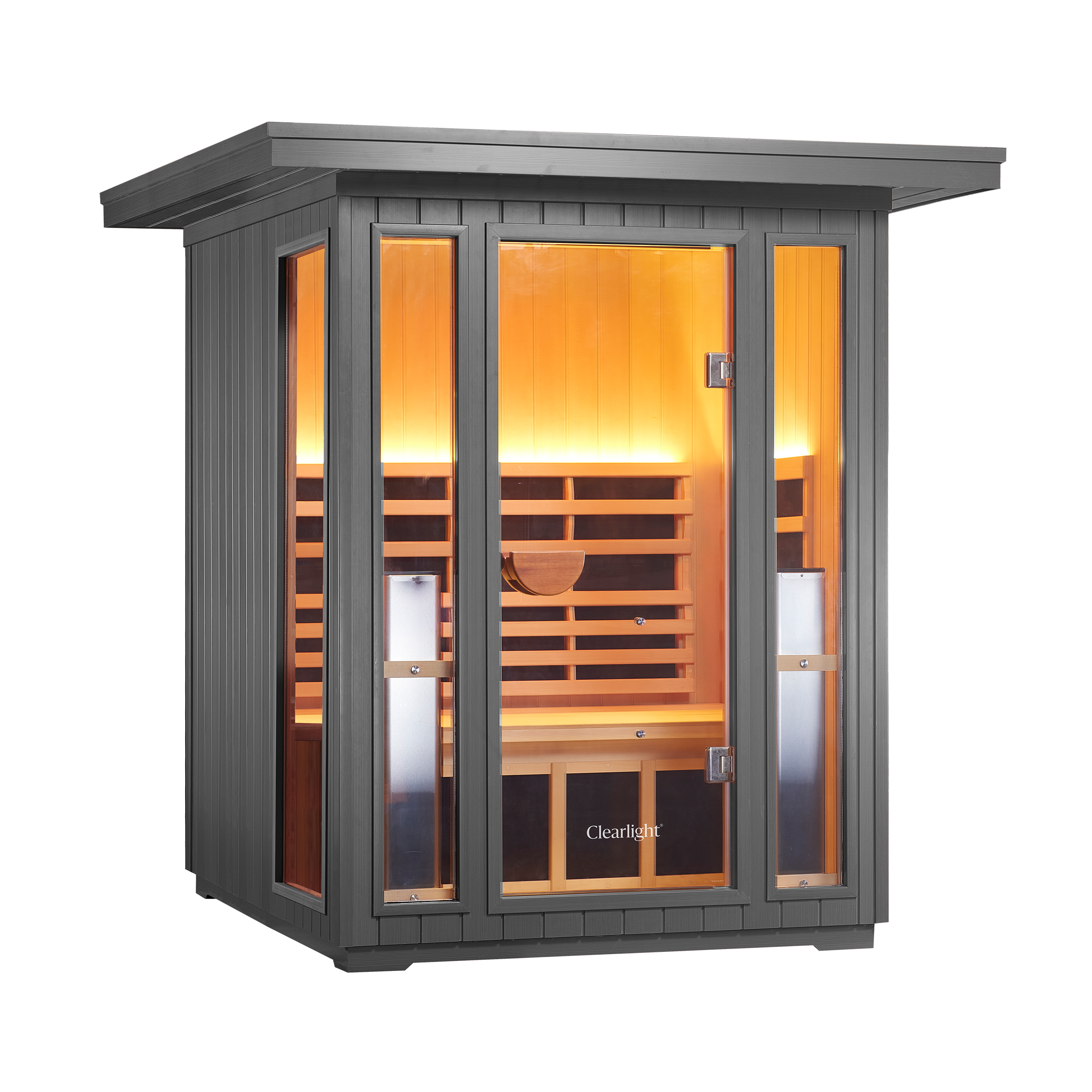 Sanctuary Outdoor 2 Person Sauna | Okoume | UK Plug