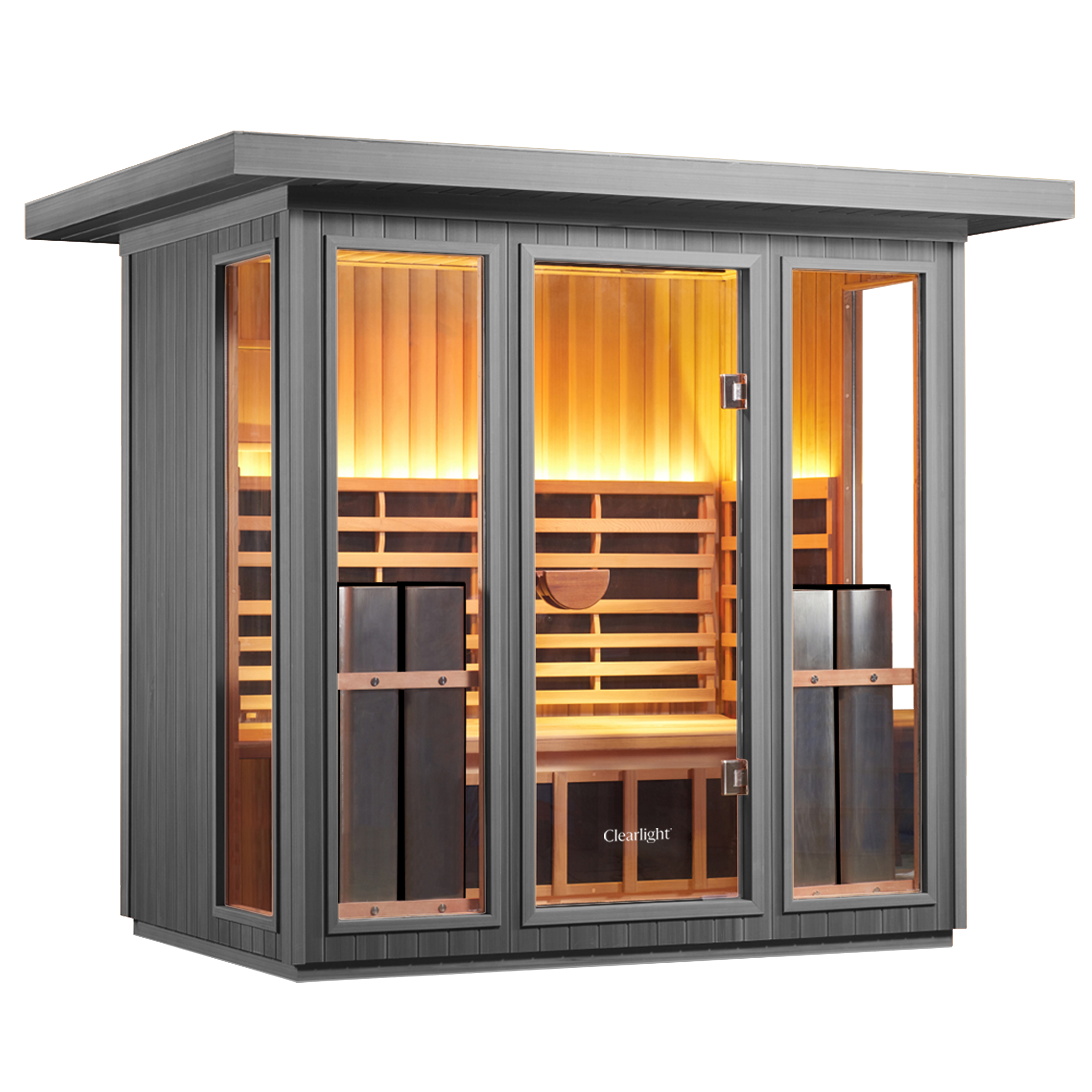 Sanctuary Outdoor 5 Person Sauna | Okoume | UK Plug