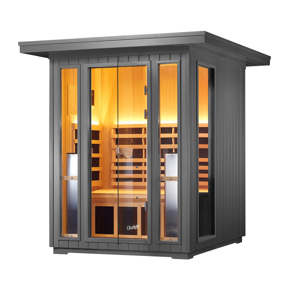 Sanctuary Outdoor 2 Person Sauna | Okoume | UK Plug