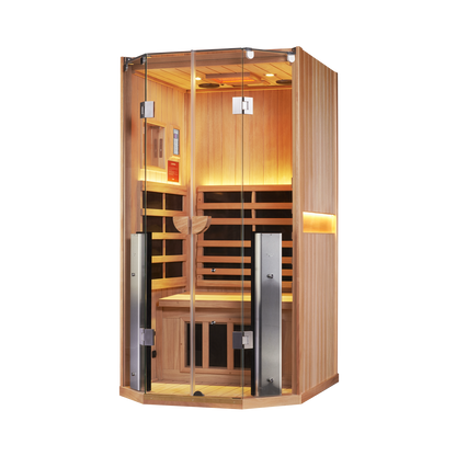 Sanctuary 1 Person Sauna | Okoume Pro | UK Plug