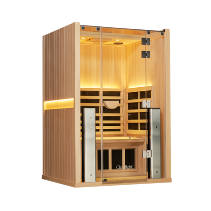 Sanctuary 2 Person Sauna | Okoume Pro | UK Plug
