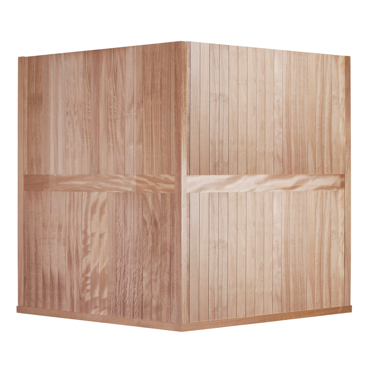 Sanctuary Corner 4 Person Sauna | Okoume Pro | UK Plug