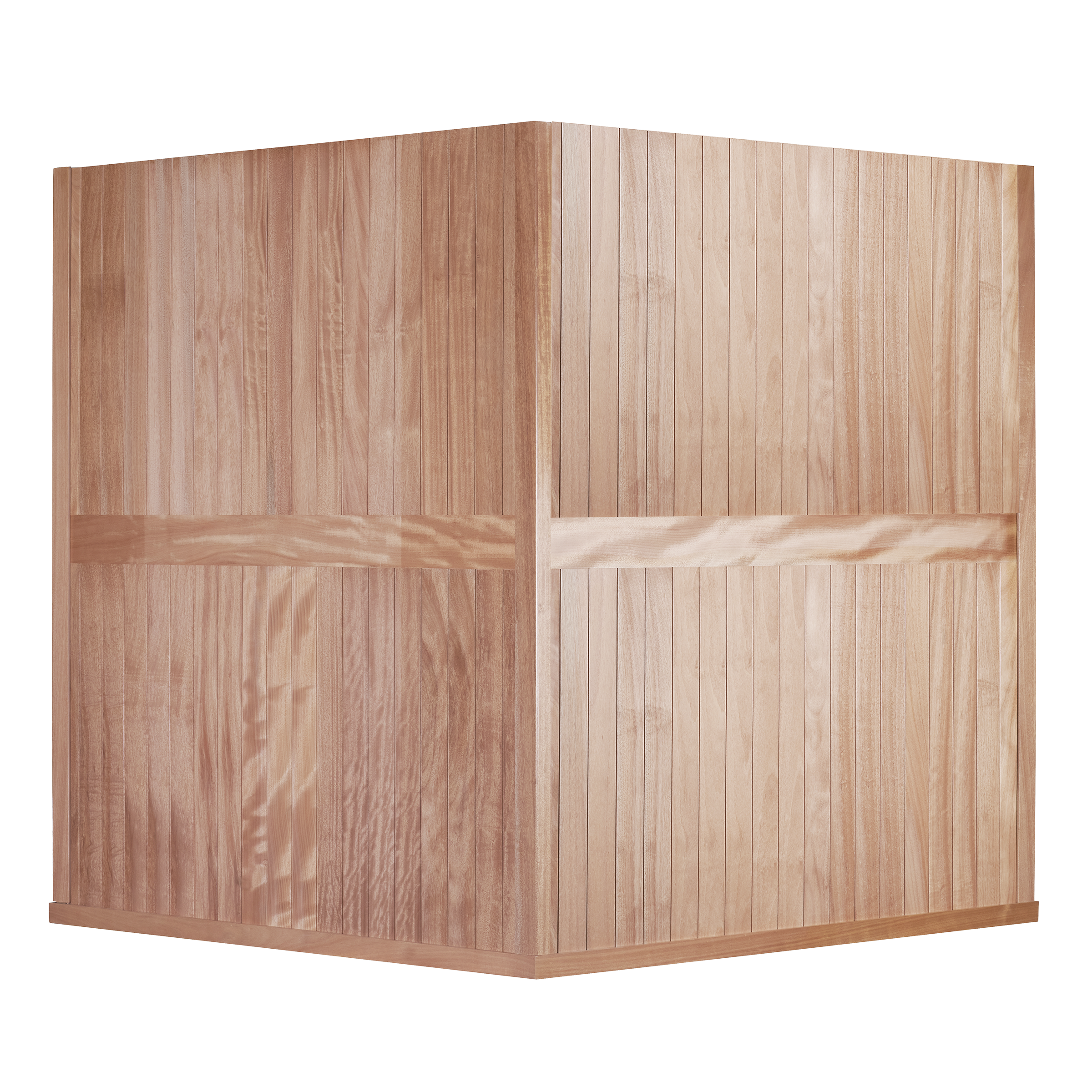 Sanctuary Corner 4 Person Sauna | Okoume Pro | UK Plug