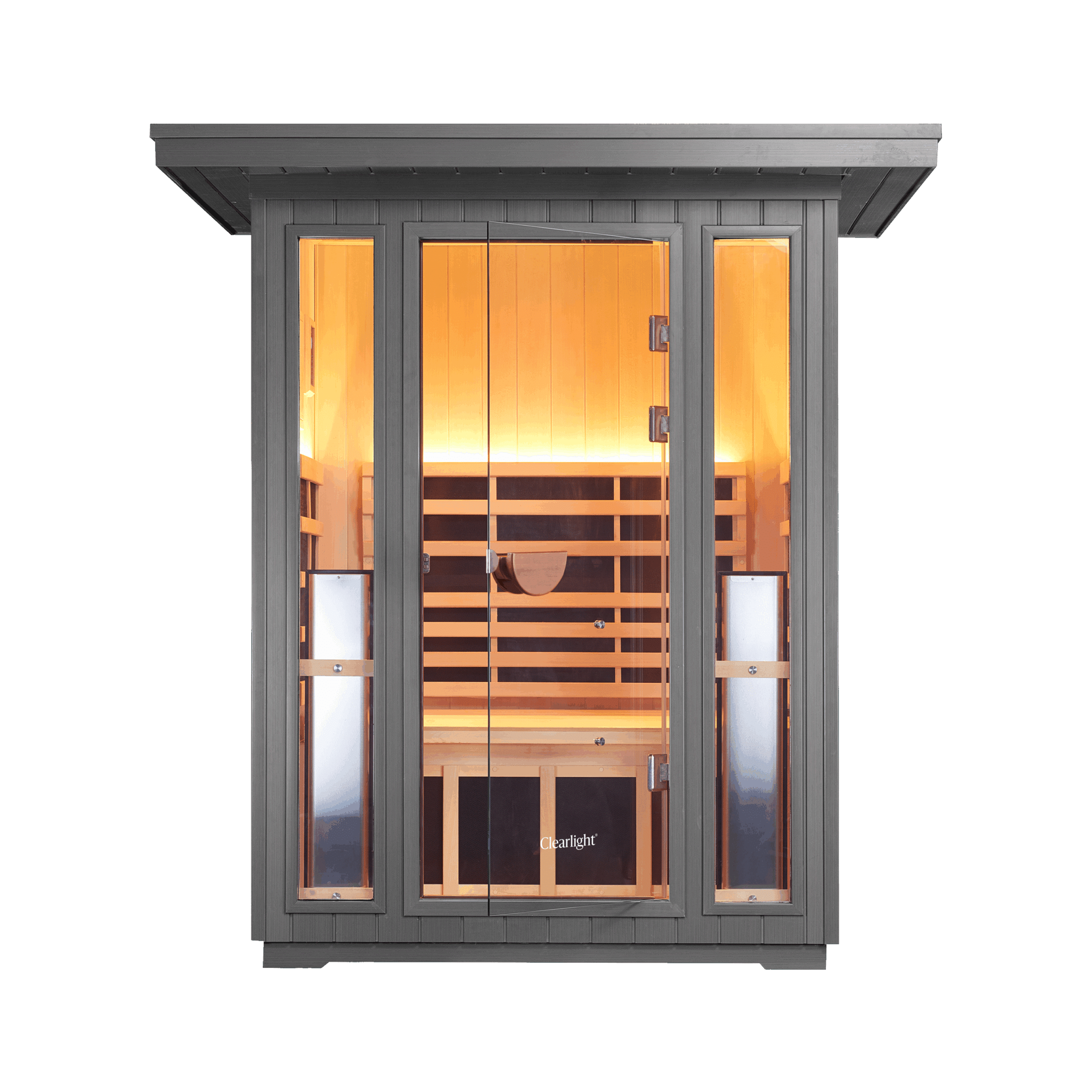 Sanctuary Outdoor 2 Person Sauna | Okoume | UK Plug
