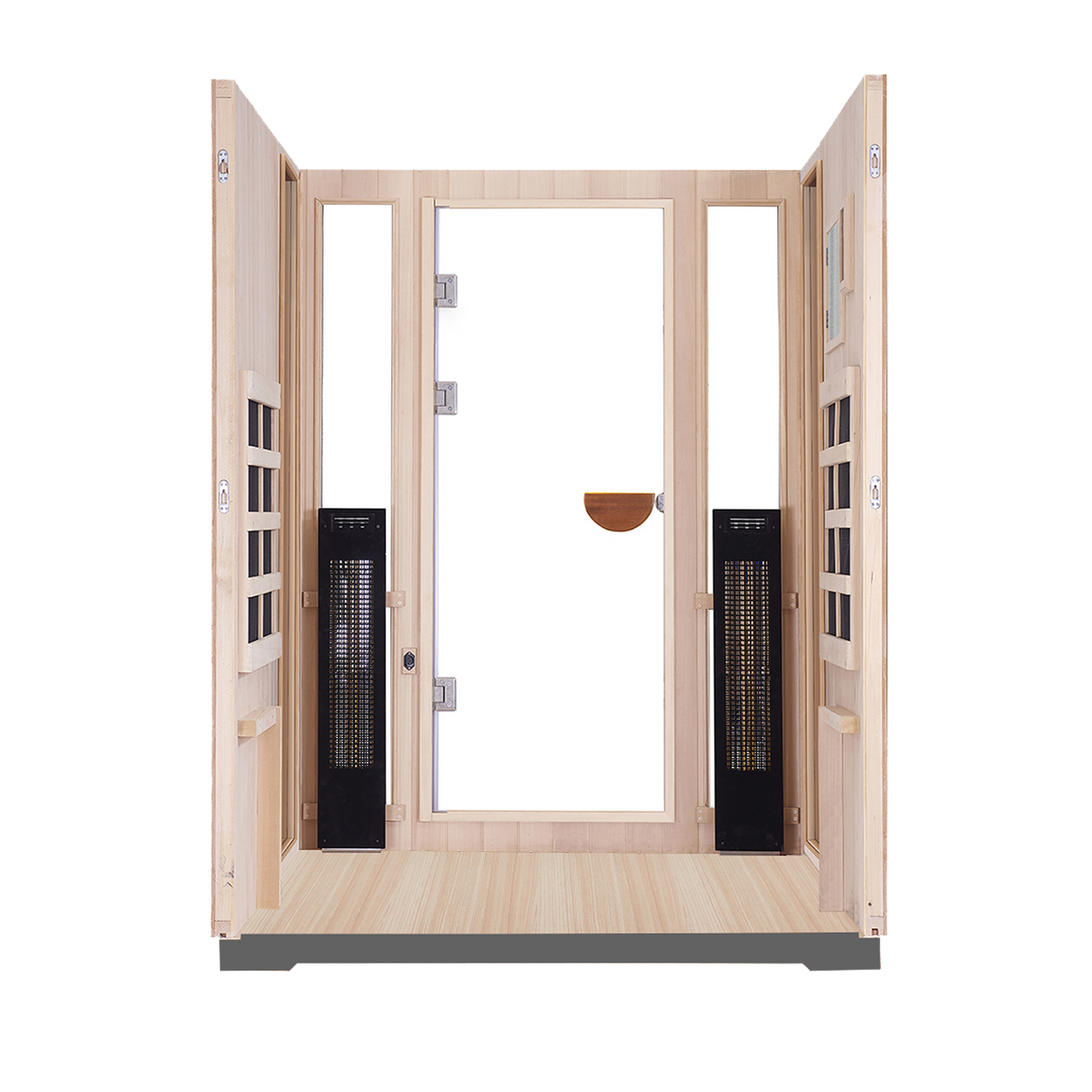 Sanctuary Outdoor 2 Person Sauna | Okoume | UK Plug