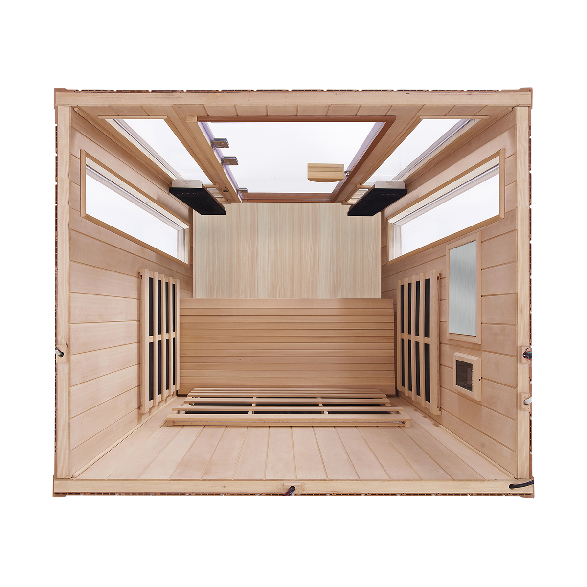 Sanctuary Outdoor 2 Person Sauna | Okoume | UK Plug
