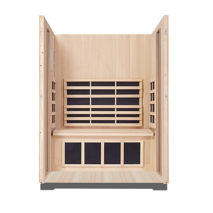 Sanctuary Outdoor 2 Person Sauna | Okoume | UK Plug