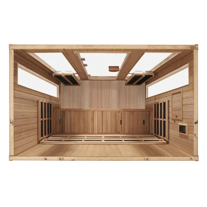 Sanctuary Outdoor 5 Person Sauna | Okoume | UK Plug