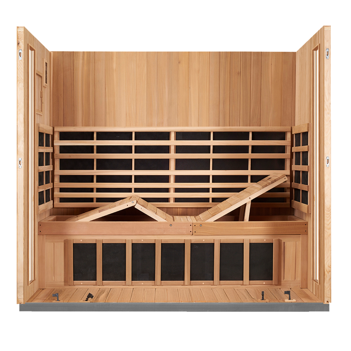 Sanctuary Outdoor 5 Person Sauna | Okoume | UK Plug