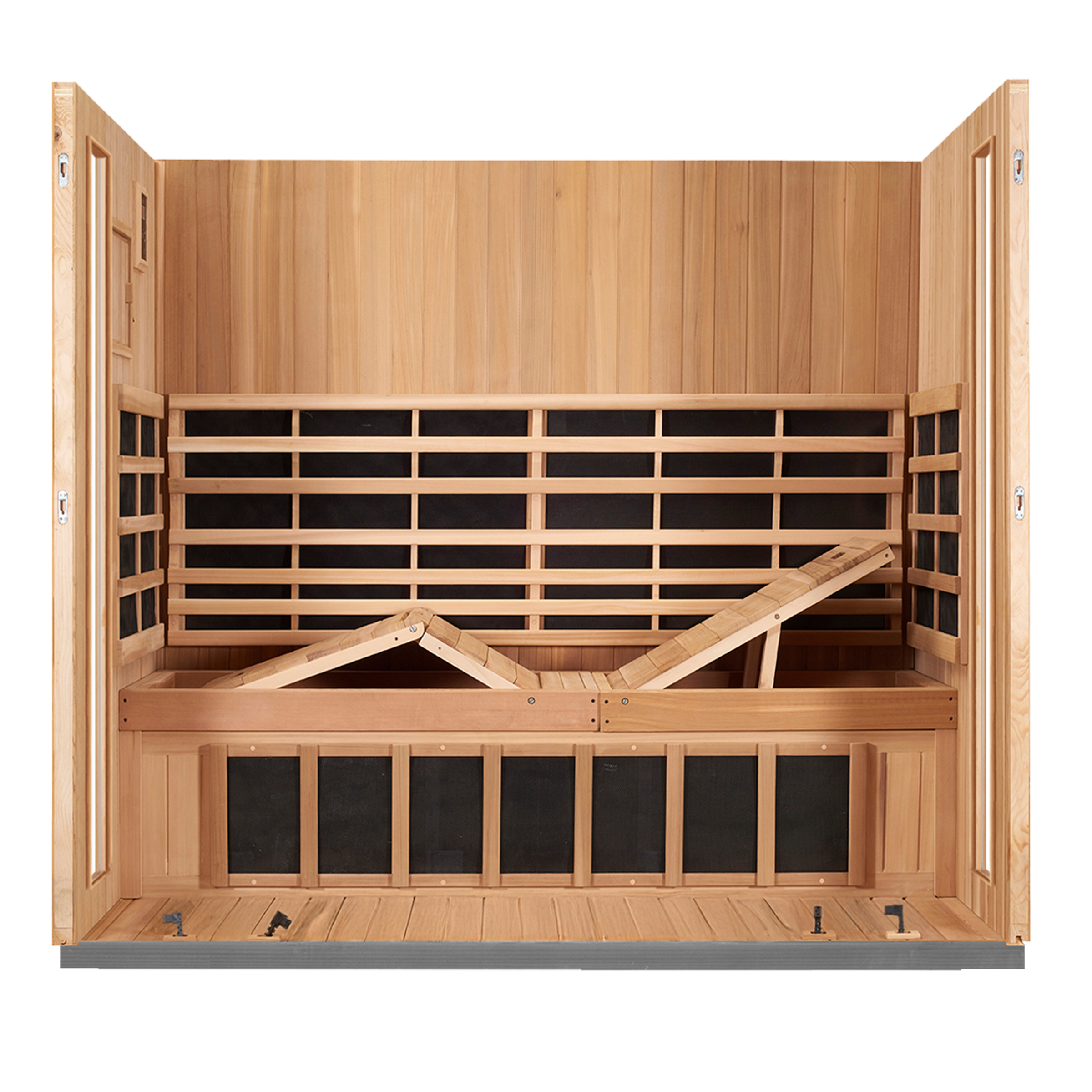 Sanctuary Outdoor 5 Person Sauna | Okoume | UK Plug