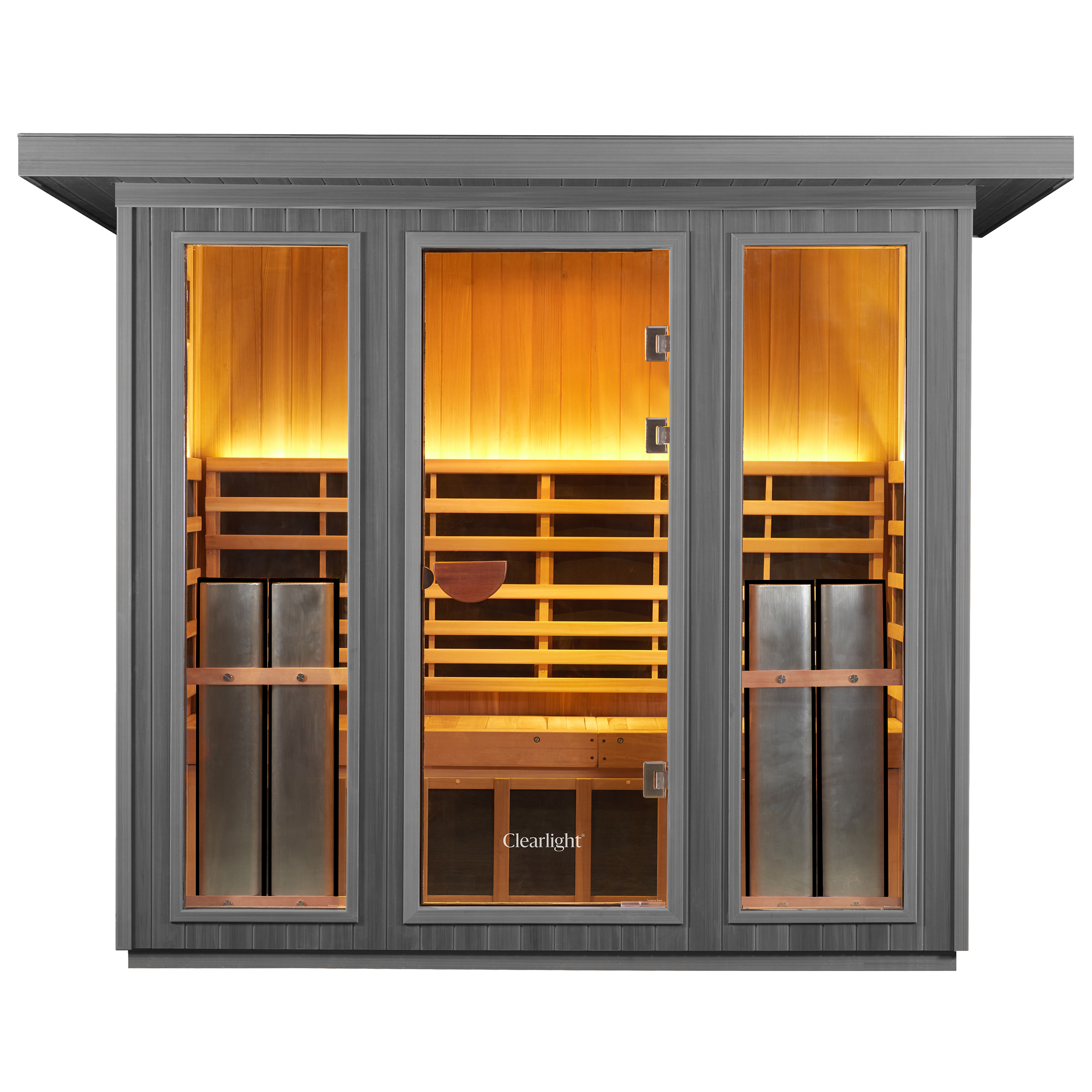 Sanctuary Outdoor 5 Person Sauna | Okoume | UK Plug