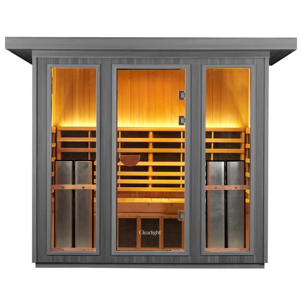 Sanctuary Outdoor 5 Person Sauna | Okoume | UK Plug