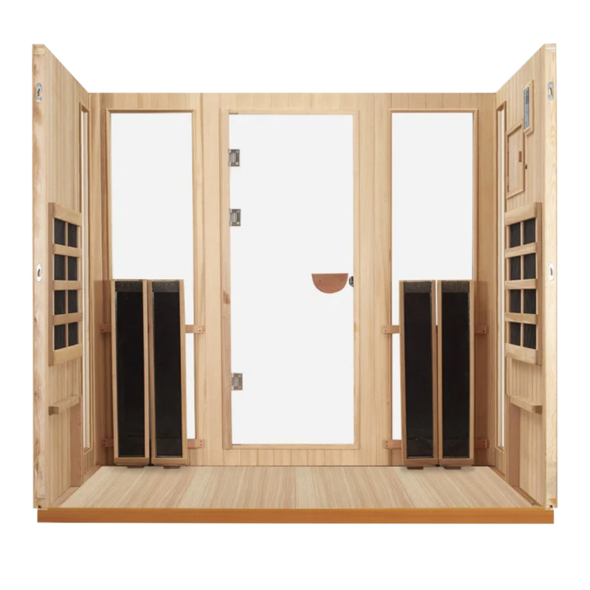 Sanctuary Outdoor 5 Person Sauna | Okoume | UK Plug