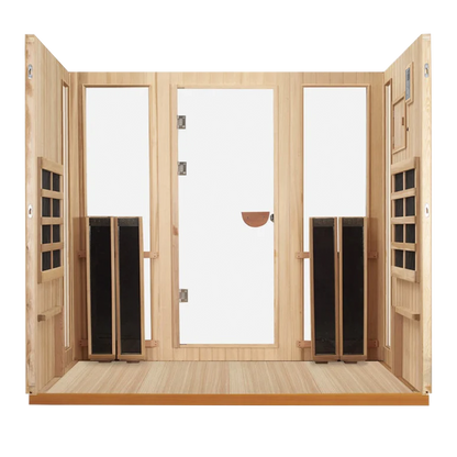 Sanctuary Outdoor 5 Person Sauna | Okoume | UK Plug