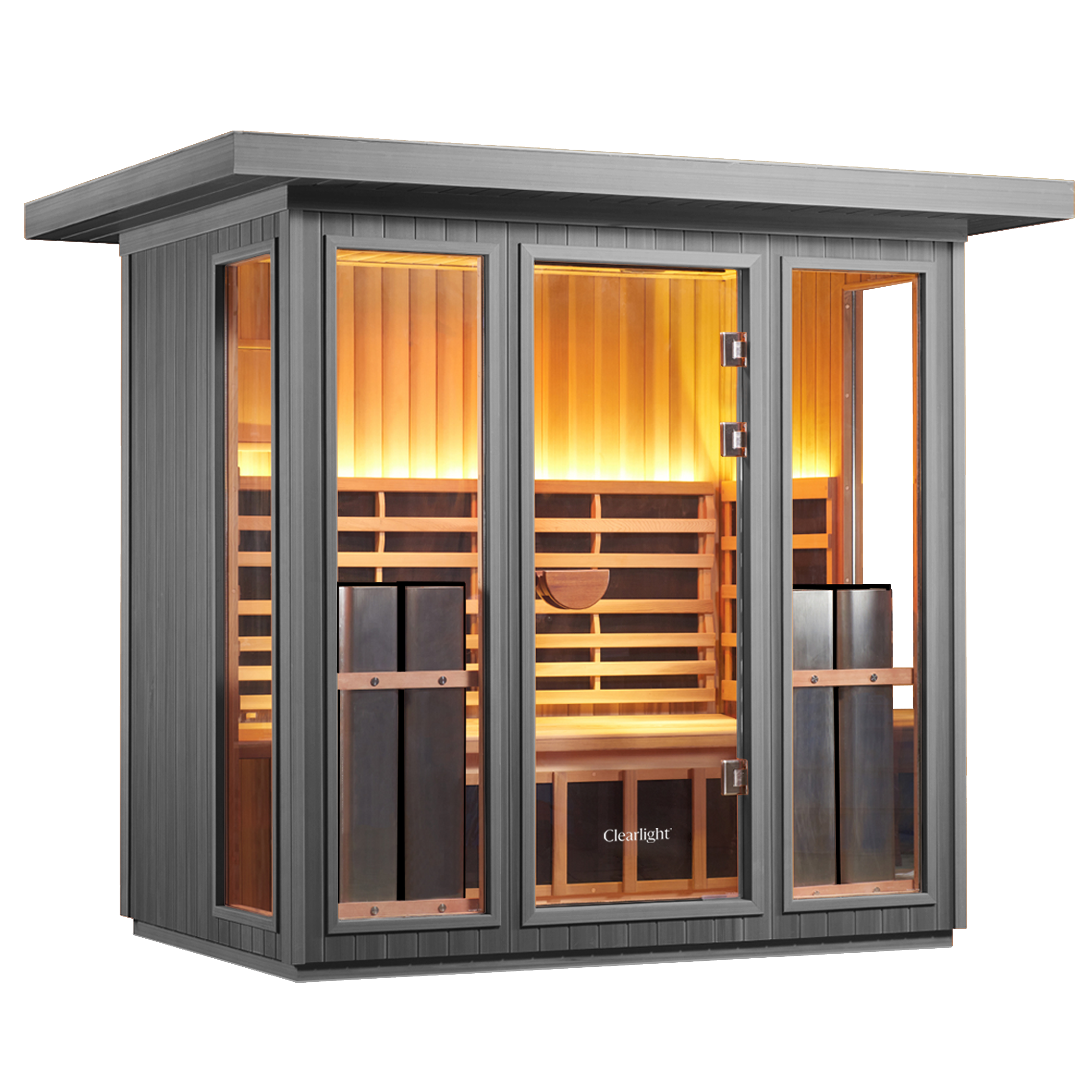 Sanctuary Outdoor 5 Person Sauna | Okoume | UK Plug