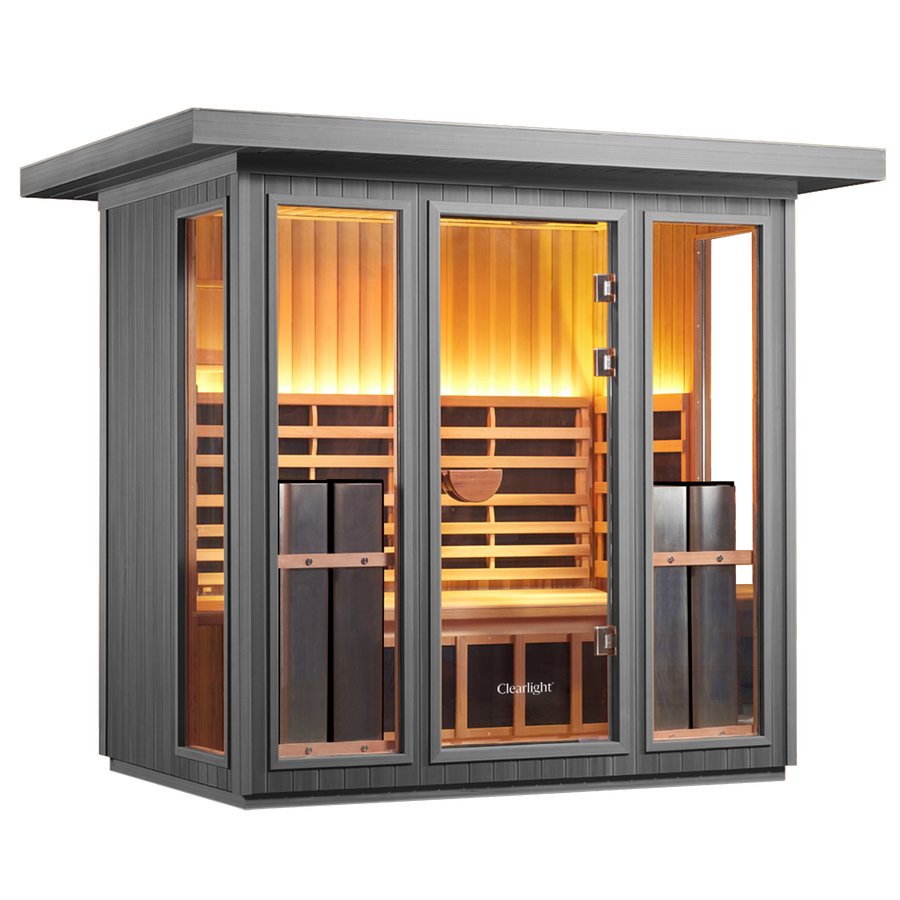 Sanctuary Outdoor 5 Person Sauna | Okoume | UK Plug