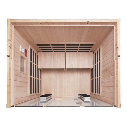 Sanctuary Yoga 4 Person Sauna | Okoume Pro | UK Plug