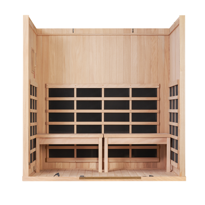 Sanctuary Yoga 4 Person Sauna | Okoume Pro | UK Plug