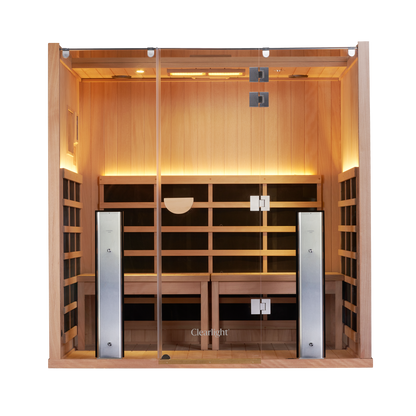 Sanctuary Yoga 4 Person Sauna | Okoume Pro | UK Plug