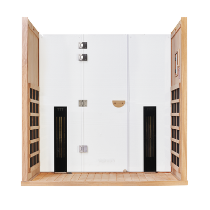 Sanctuary Yoga 4 Person Sauna | Okoume Pro | UK Plug