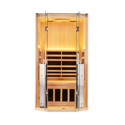 Sanctuary 1 Person Sauna | Okoume Pro | UK Plug