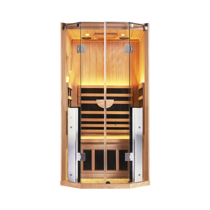 Sanctuary 1 Person Sauna | Okoume Pro | UK Plug