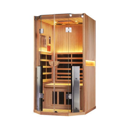 Sanctuary 1 Person Sauna | Okoume Pro | UK Plug