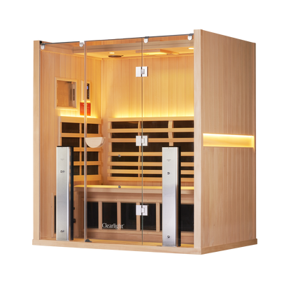 Sanctuary 3 Person Sauna | Okoume Pro | UK Plug
