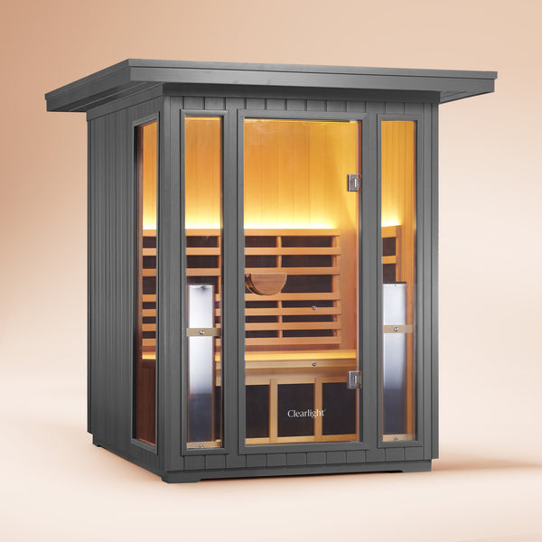Sanctuary Outdoor 2 Person Sauna | Okoume | UK Plug