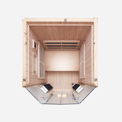 Sanctuary 1 Person Sauna | Okoume Pro | UK Plug