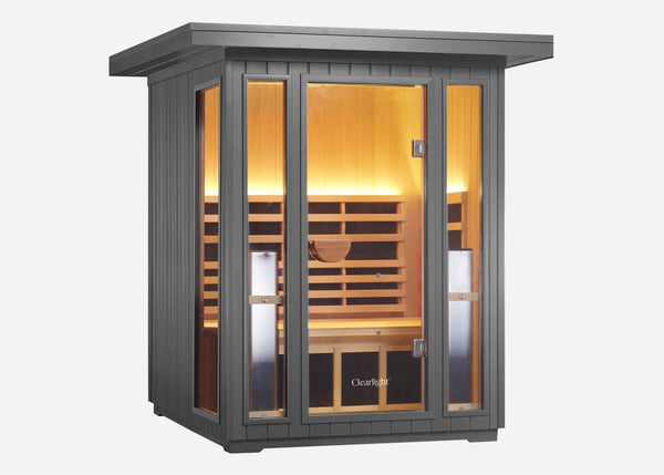 Sanctuary Outdoor 2 Person Sauna | Okoume | UK Plug