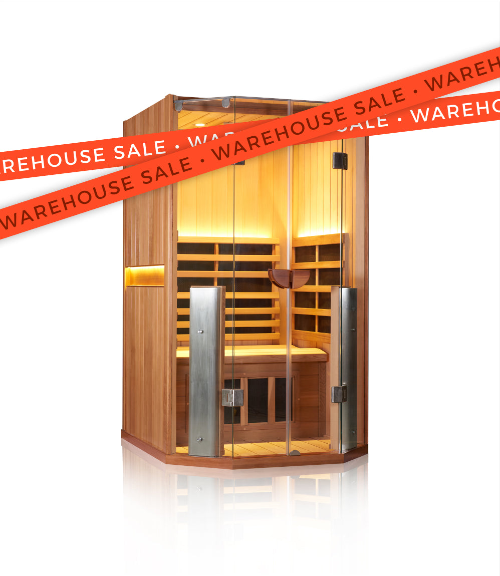 CLEARANCE | Sanctuary 1 Person Sauna | Okoume | Packaging Damaged